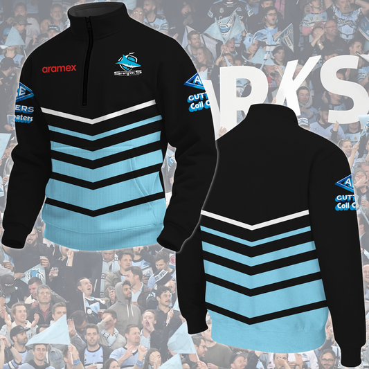 Cronulla Sharks NRL 2025 New Hoodie TM NTA V2