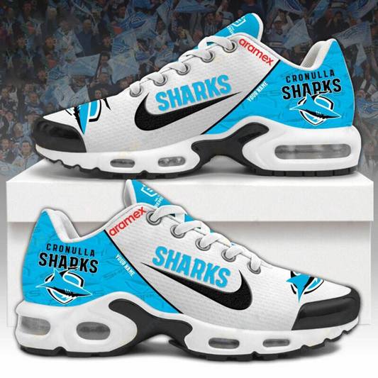 Cronulla Sharks NRL Custom Name NRL Air Max Plus Shoes NDD