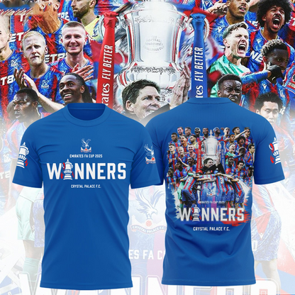 Crystal Palace FC Champons FA Cup 2025 Shirt DDTTTV
