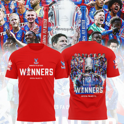 Crystal Palace FC Champons FA Cup 2025 Shirt DDTTTV