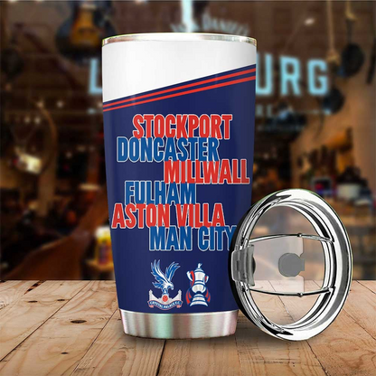 Crystal Palace FC Champons FA Cup 2025 Tumbler DDTTTV