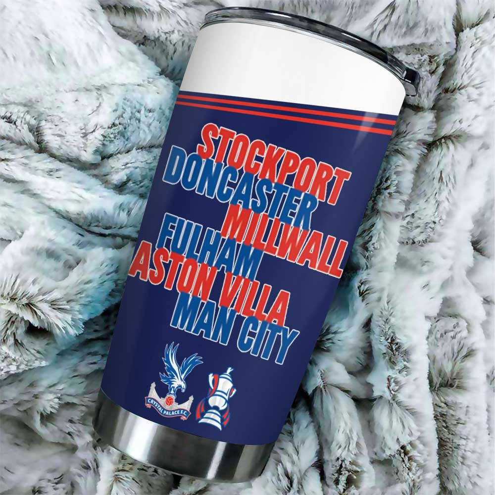 Crystal Palace FC Champons FA Cup 2025 Tumbler DDTTTV
