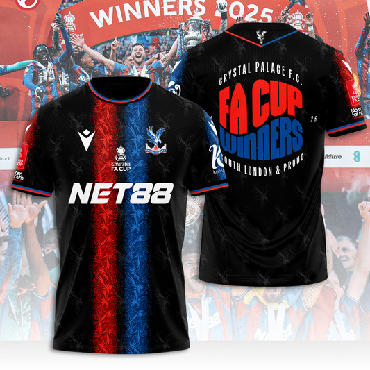 Crystal Palace FC Champons FA Cup 2025 V10 Shirt DDTTTV