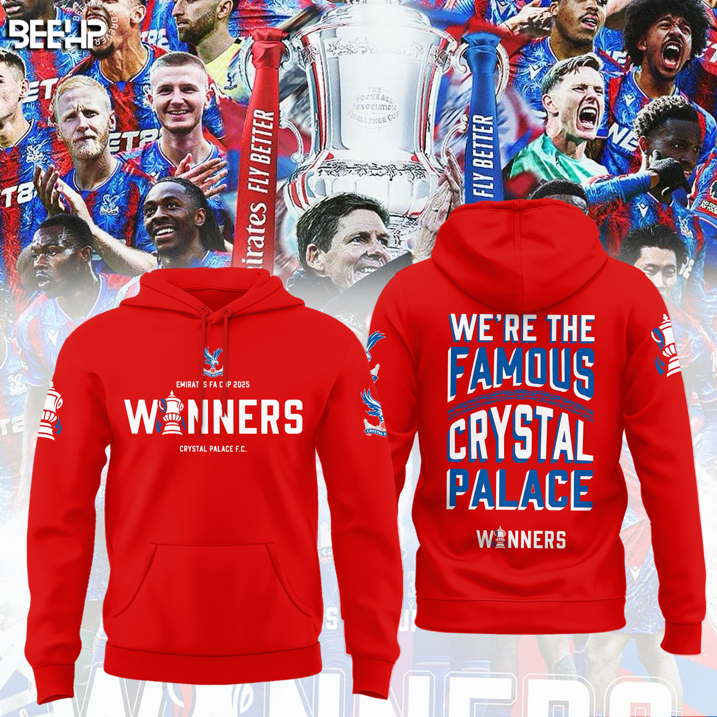 Crystal Palace FC Champons FA Cup 2025 V11 Shirt DDTTTV