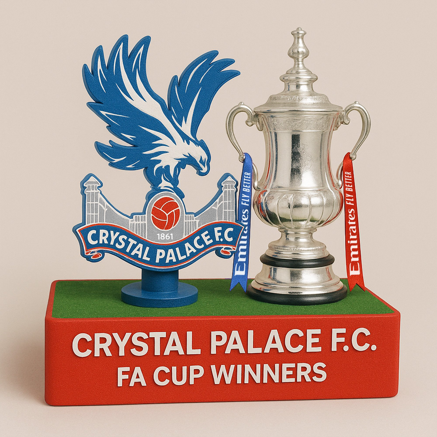 Crystal Palace FC Champons FA Cup 2025 V2 Premium Acrylic Plaque DDTTTV