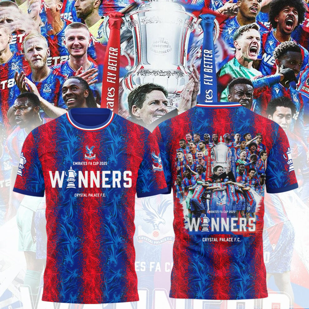 Crystal Palace FC Champons FA Cup 2025 V2 Shirt DDTTTV