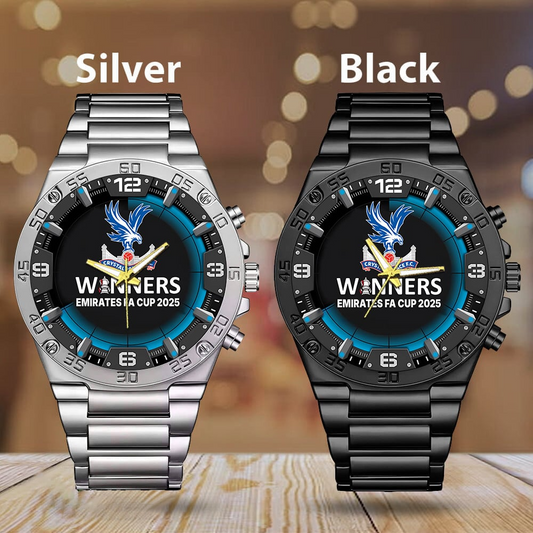 Crystal Palace FC Champons FA Cup 2025 V2 Stainless Steel Watch DDTTTV