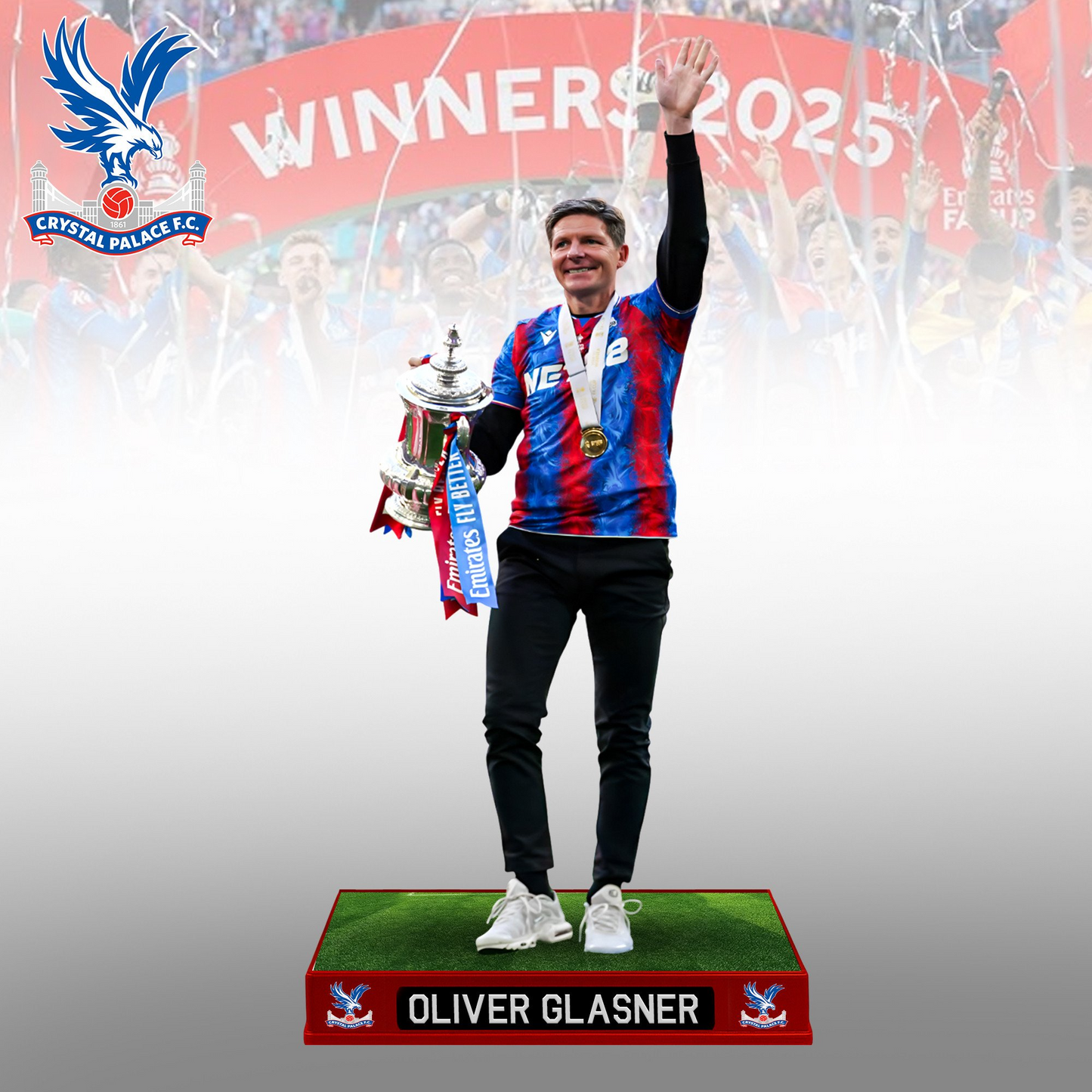 Crystal Palace FC Champons FA Cup 2025 V3 Premium Acrylic Plaque DDTTTV