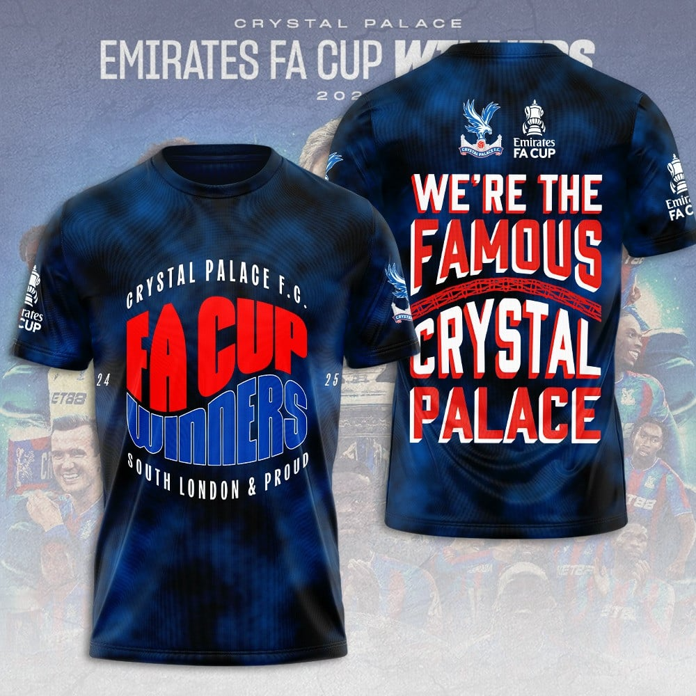Crystal Palace FC Champons FA Cup 2025 V5 Shirt DDTTTV