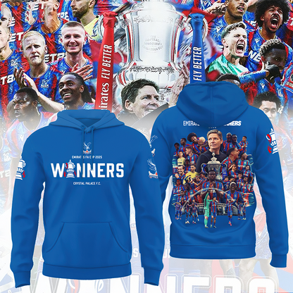 Crystal Palace FC Champons FA Cup 2025 V4 Shirt DDTTTV