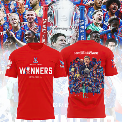 Crystal Palace FC Champons FA Cup 2025 V4 Shirt DDTTTV