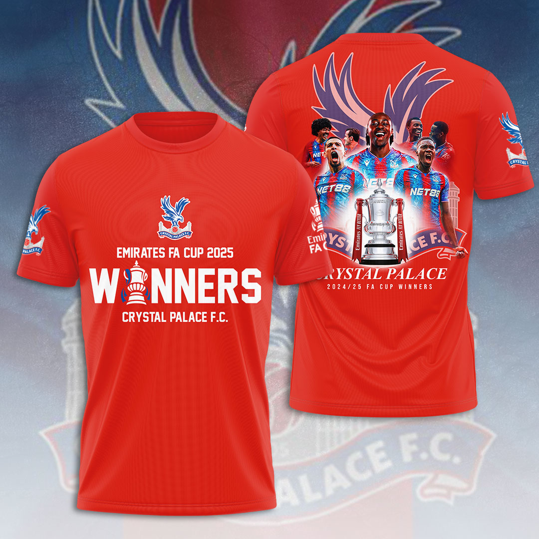 Crystal Palace FC Champons FA Cup 2025 V9 Shirt DDTTTV