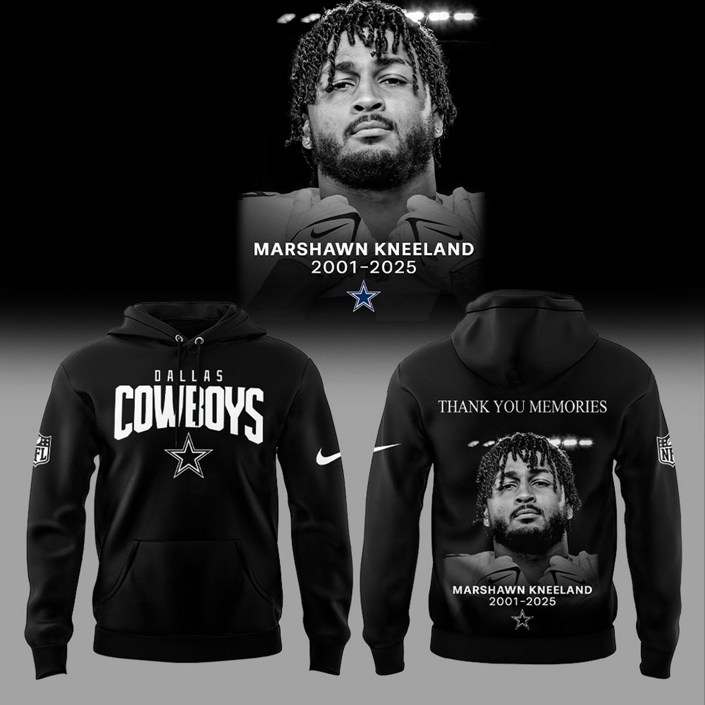 DAL Marshawn Kneeland Thank You Memories 2025 V1 Tshirt Hoodie 0811 DatND DVT