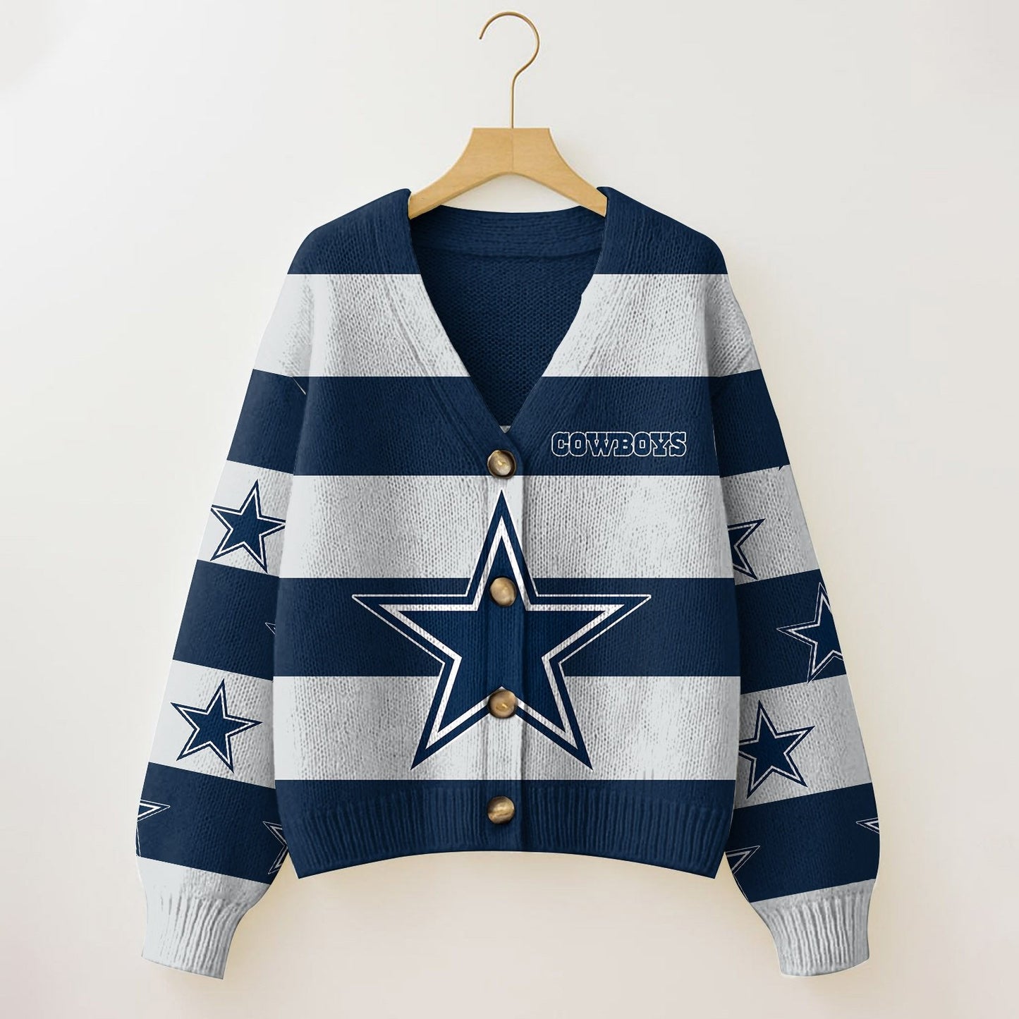 DAL x NFL Cardigan Sweatshirt With Button  DatND DVT