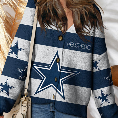 DAL x NFL Cardigan Sweatshirt With Button  DatND DVT