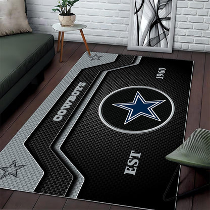 DAL x NFL Modern Sports Living Room Rug DatND DVT