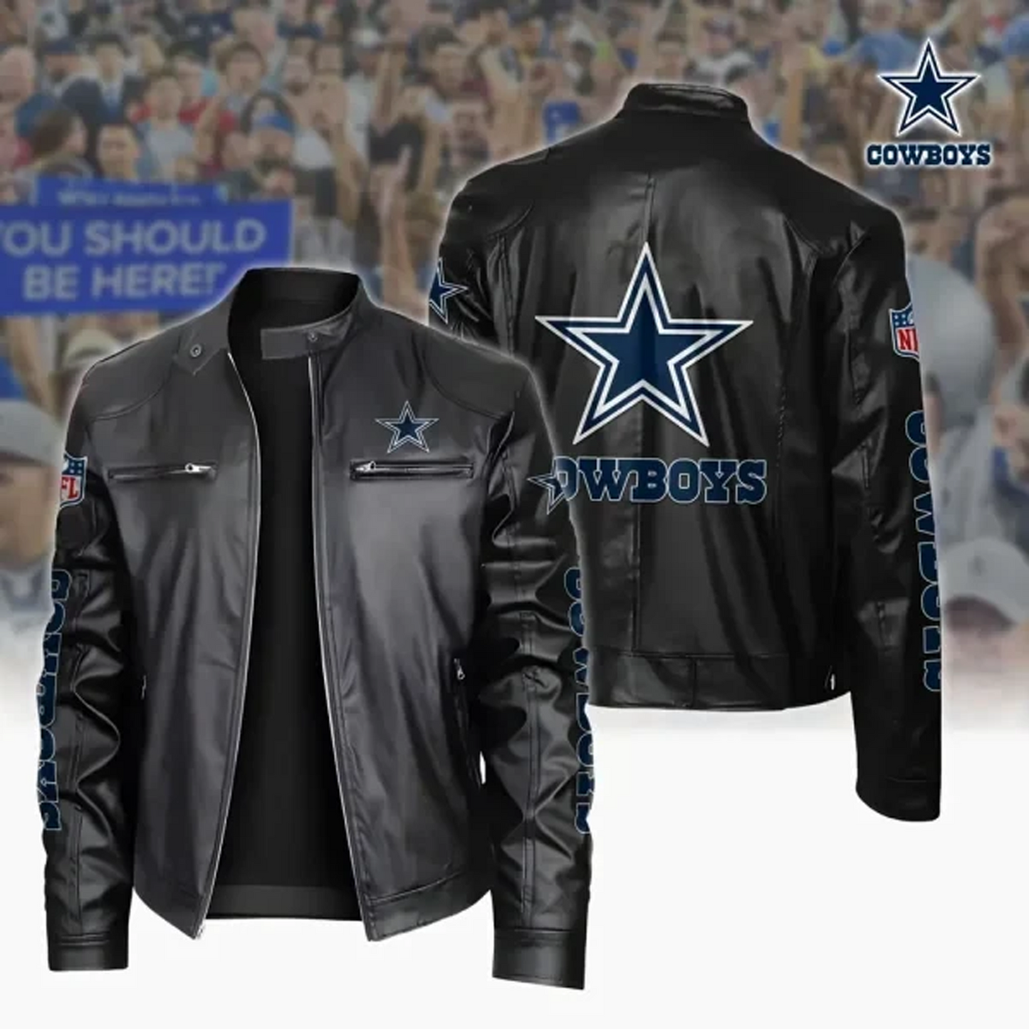 DAL x NFL Sport Leather Jacket DATND TANTD