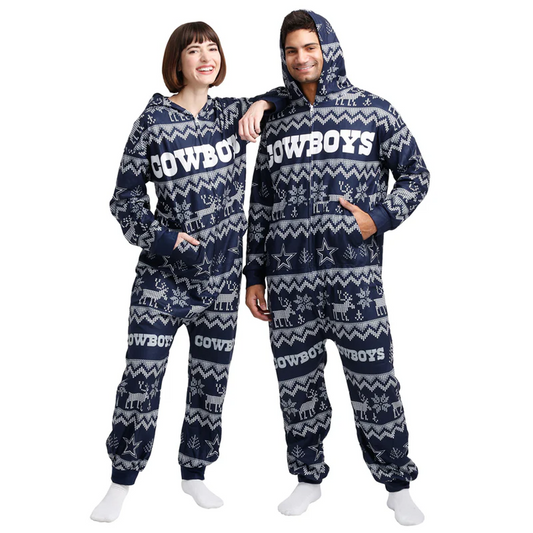 DAL x NFL Ugly Pattern One Piece Pajamas DATND TANTD