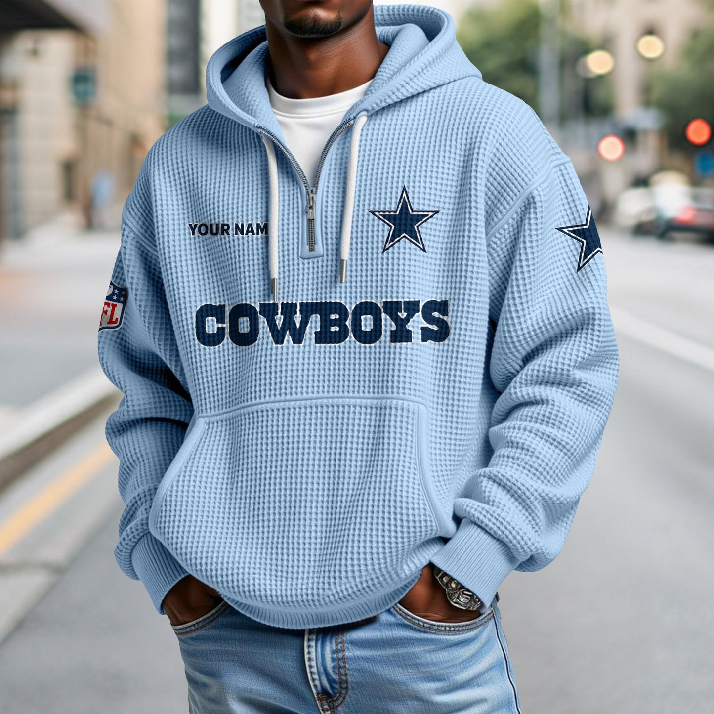 DAL x NFL Waffle Hoodie DatND DVT