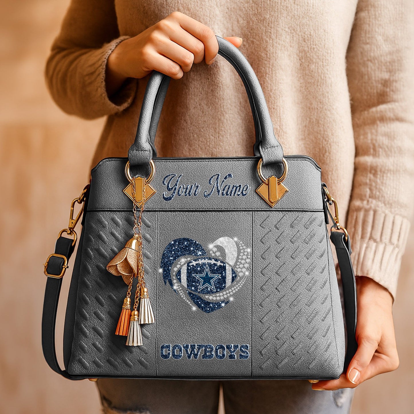 DAL x NFL Zip Handbag 0811 DatND DVT