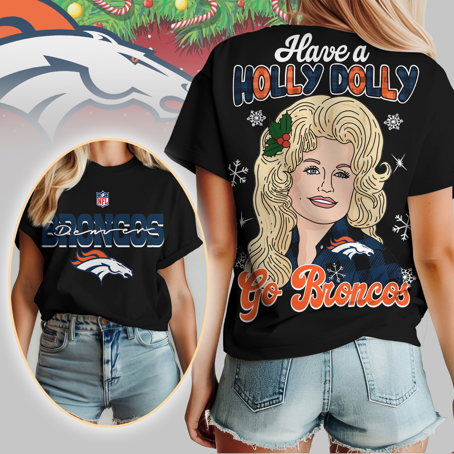 DB Premium NFL Have A Holly Dolly Women Shirt DDT CTND
