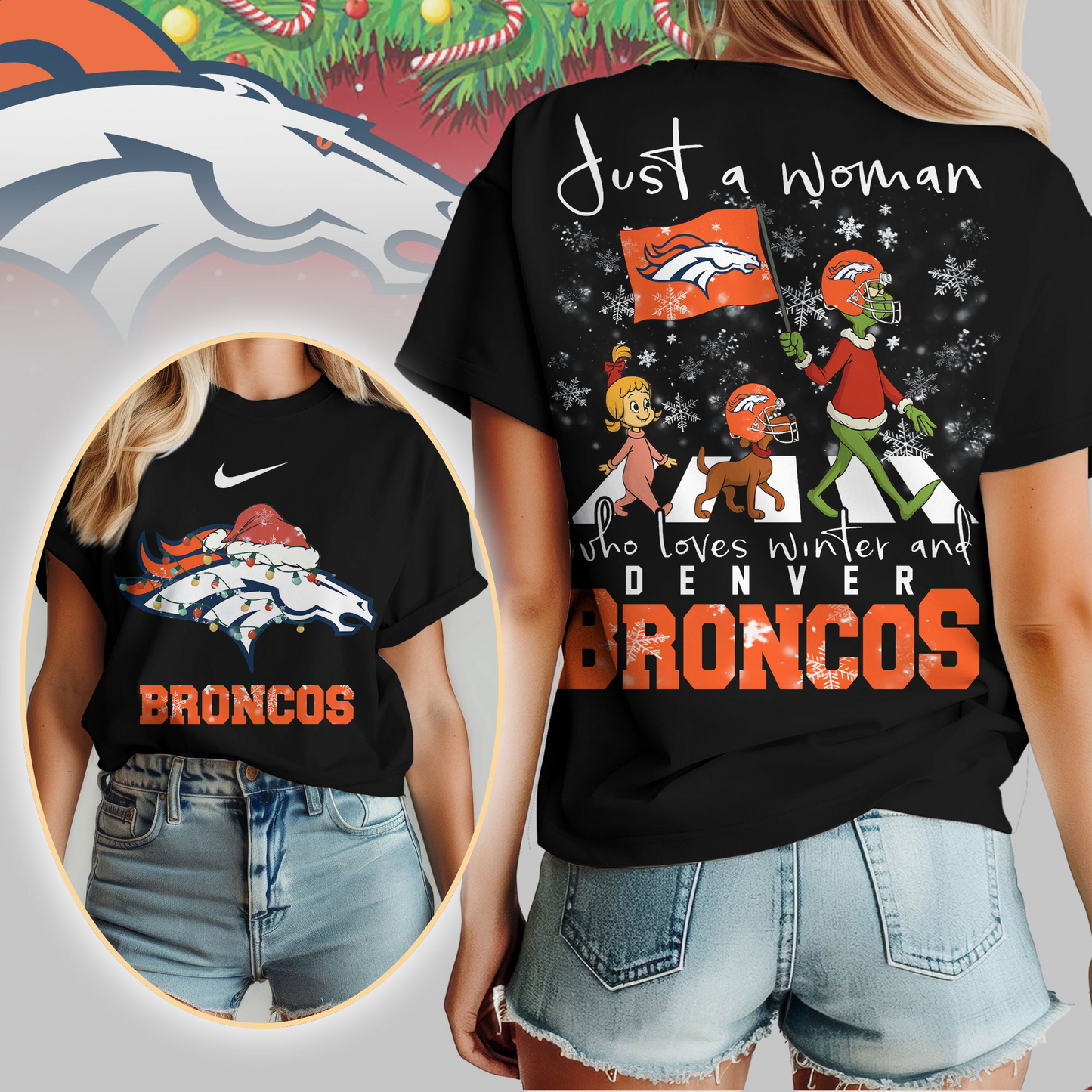 DB Premium NFL Just A Woman Who Loves Winter 3D Shirt DDT CTND