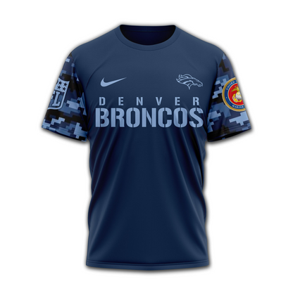 DB Premium NFL Navy Veteran Popeye 3D Shirt DDT CTND