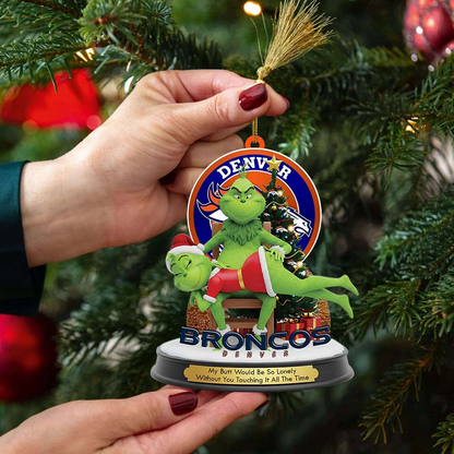 DB Premium NFL x Grinch Acrylic Ornament DDT NTL