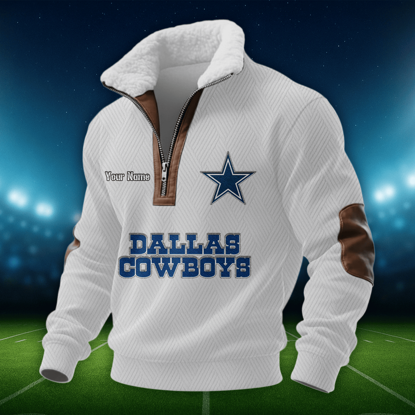 DC NFL Men Fur Collar Sweatshirt DDT CTND