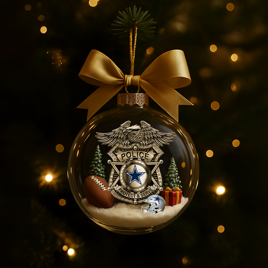 DC Premium Law Enforcement Appreciation Day Ornament DDT CTND