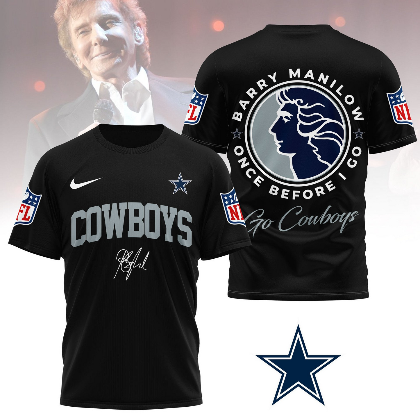 DC Premium NFL Barry Manilow Fan Shirt DDT CTND