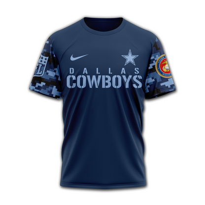 DC Premium NFL Navy Veteran Popeye 3D Shirt DDT CTND