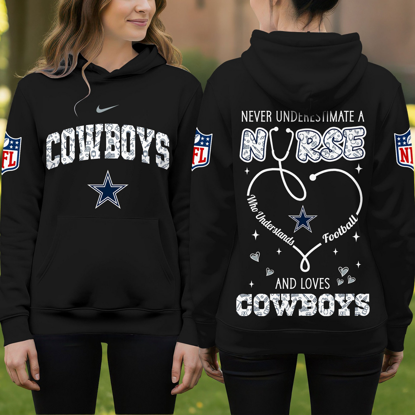 DC Premium NFL Nurse Pride Hoodie DDT 101125 HLPHUONG