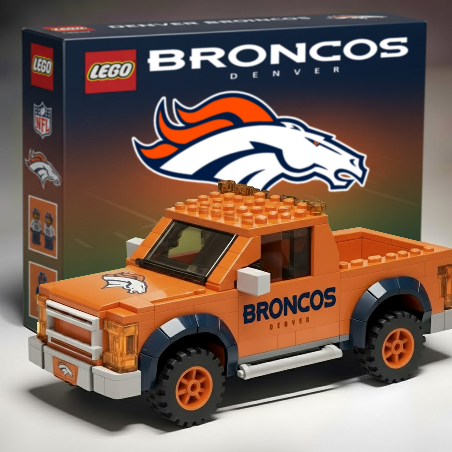 DEN x NFL Building Blocks Truck Toy Set V2 DatND DVT