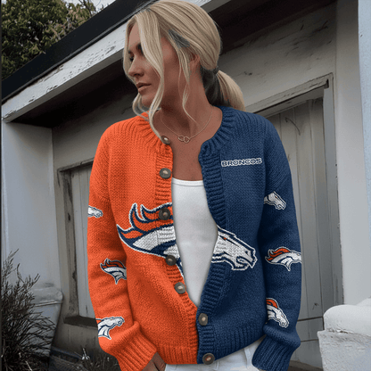 DEN x NFL Cardigan Sweatshirt With Button v1  DatND DVT