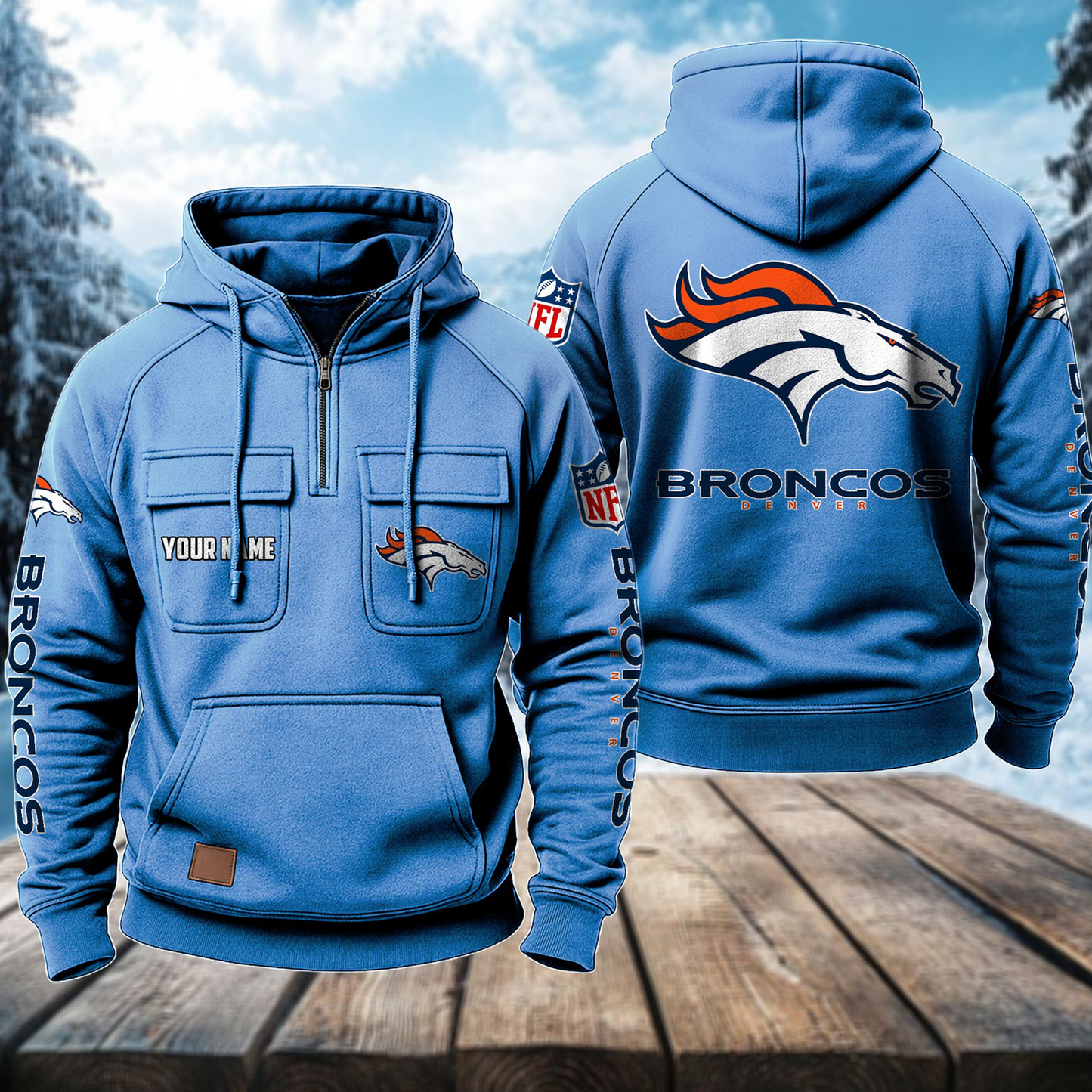 DEN x NFL Premium Hoodie DATND TANTD