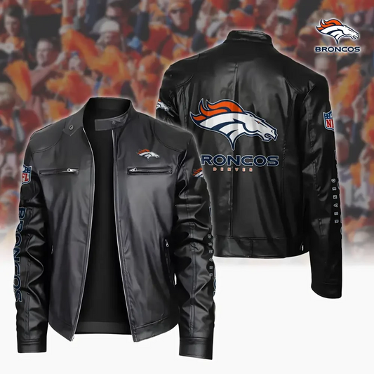 DEN x NFL Sport Leather Jacket DATND TANTD