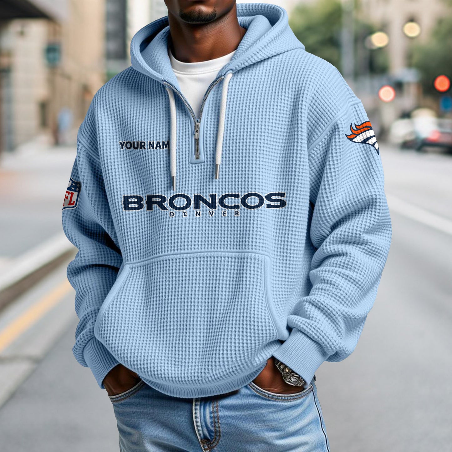 DEN x NFL Waffle Hoodie DatND DVT