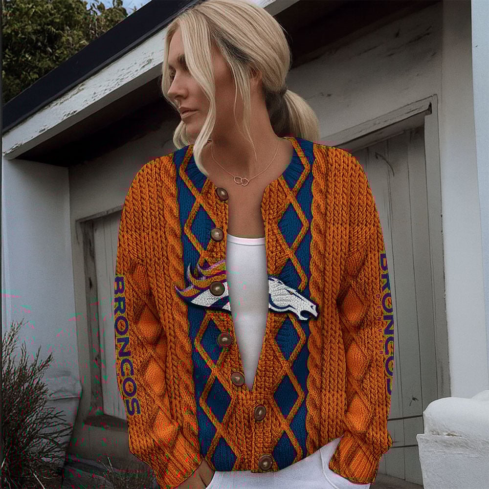 DEN x NFL Women's Cardigan Sweater DatND DVT