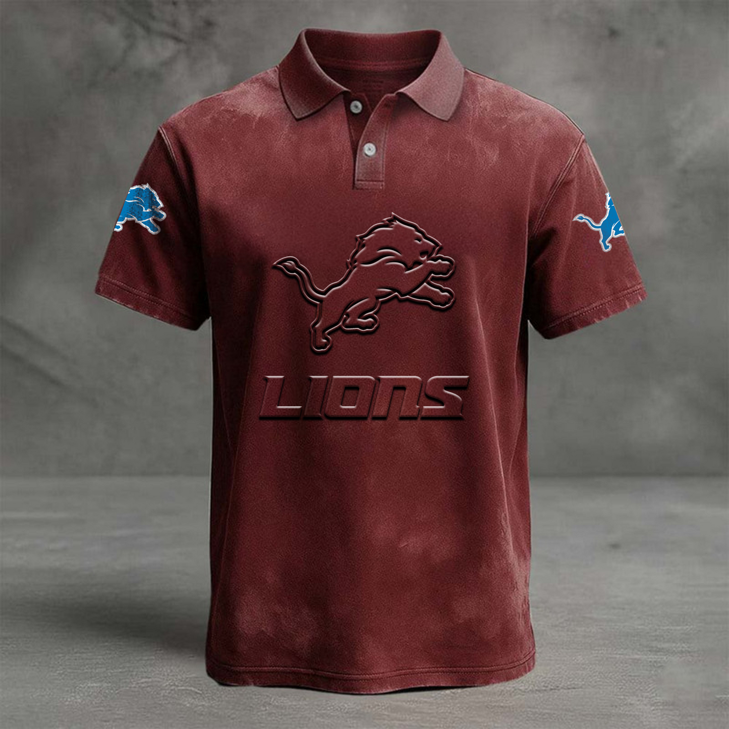DET x NFL Embossed Polo Shirt DATND TANTD