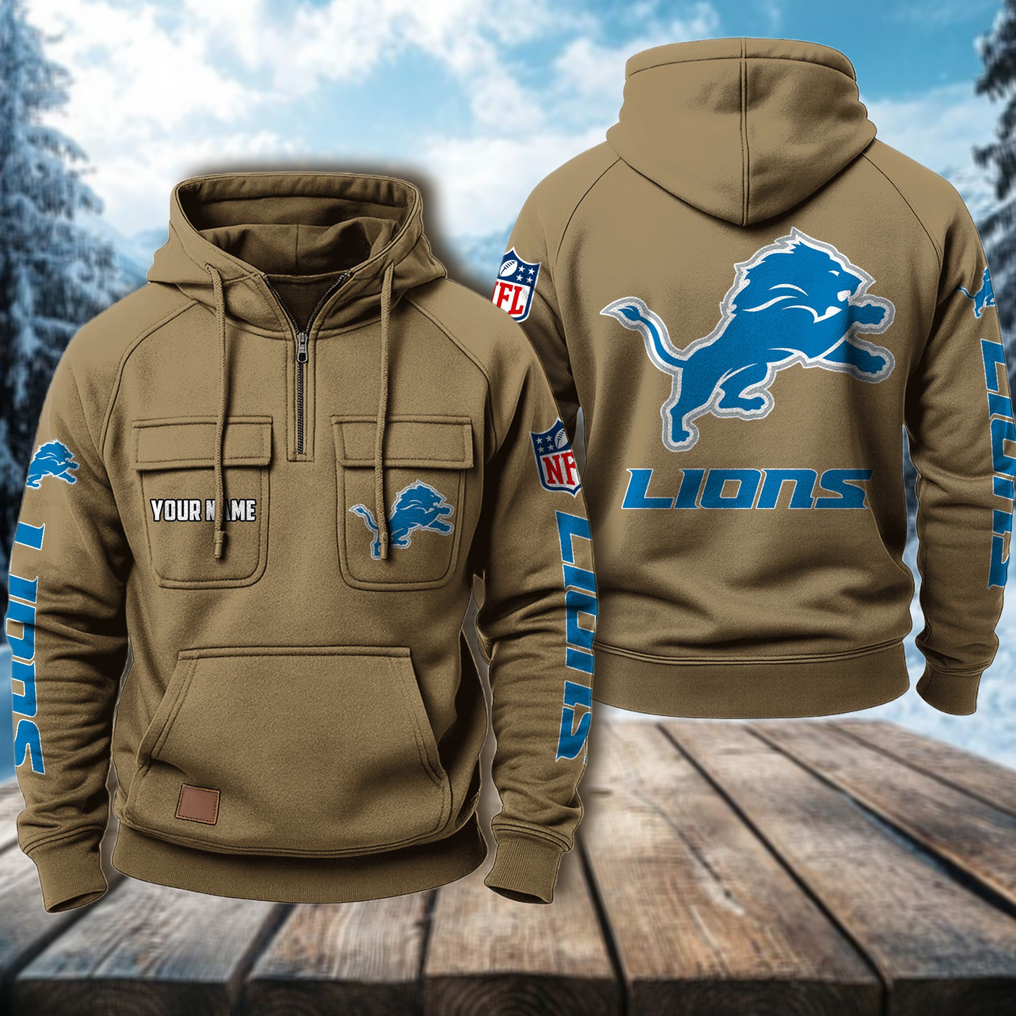 DET x NFL Premium Hoodie DATND TANTD