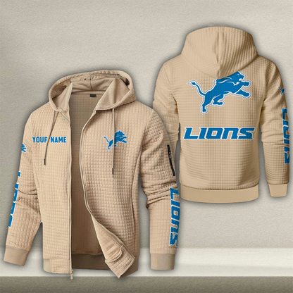 DET x NFL Quilted Zip Hoodie DatND DVT