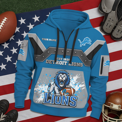 DL Premium NFL 3D Half Zip Hoodie DDT NTL