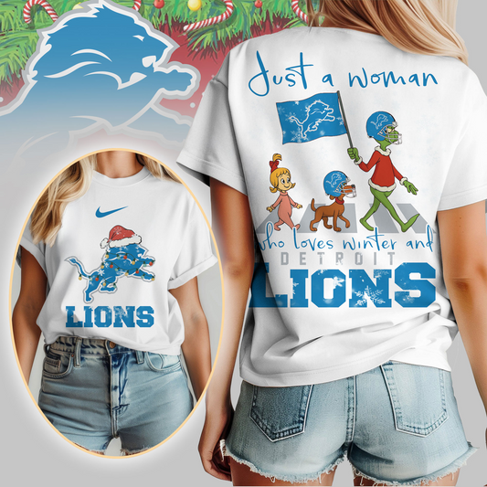 DL Premium NFL Just A Woman Who Loves Winter 3D Shirt DDT CTND