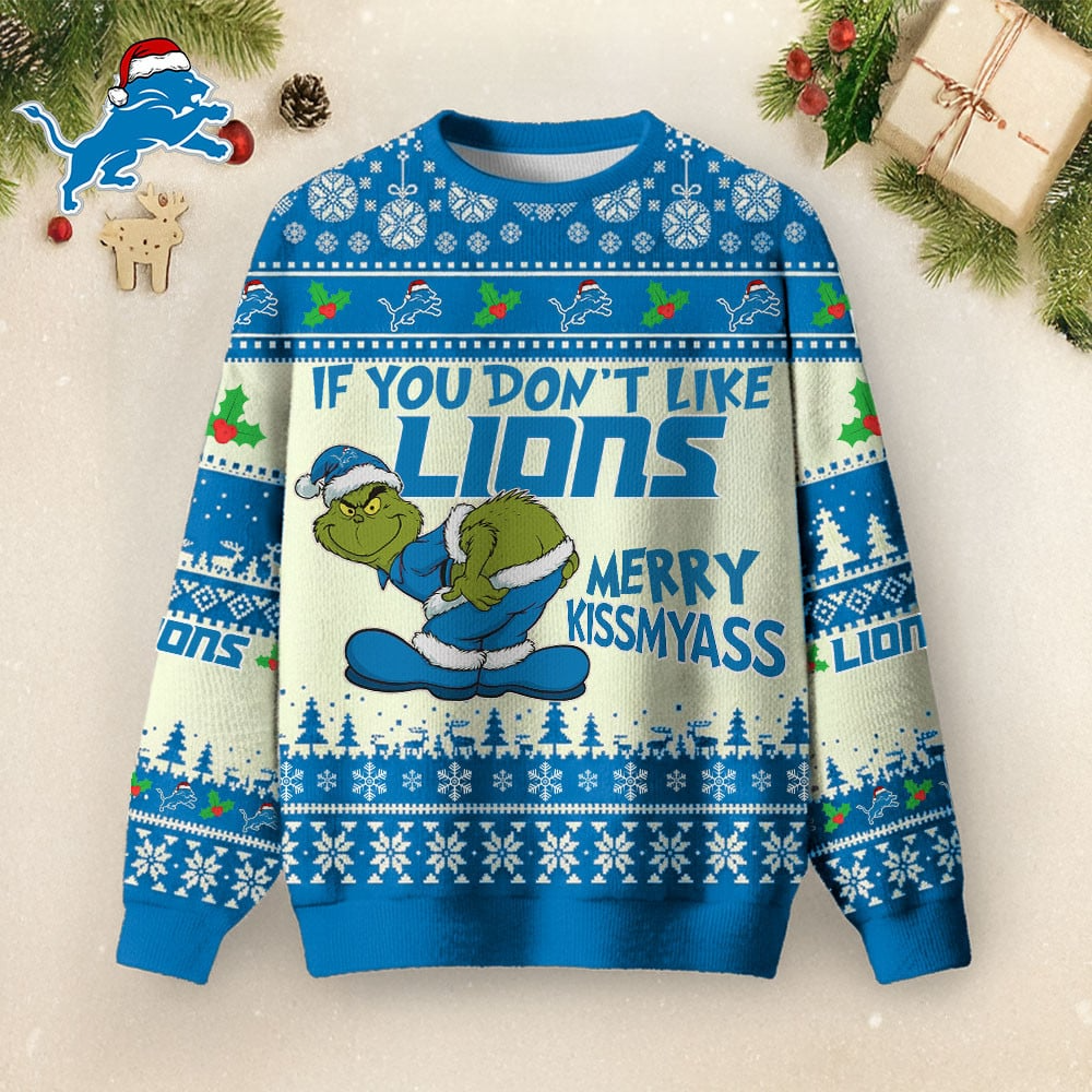 DL Premium NFL Merry Kissmyass Ugly Sweater DDT CTND
