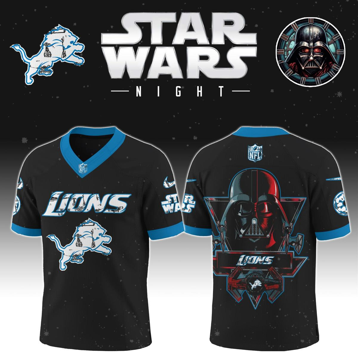 DL x S.Wars Darth Vader 2025 Football Jersey DDT NTL