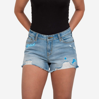 DL Womens Team Logo Denim Shorts DDTTTV