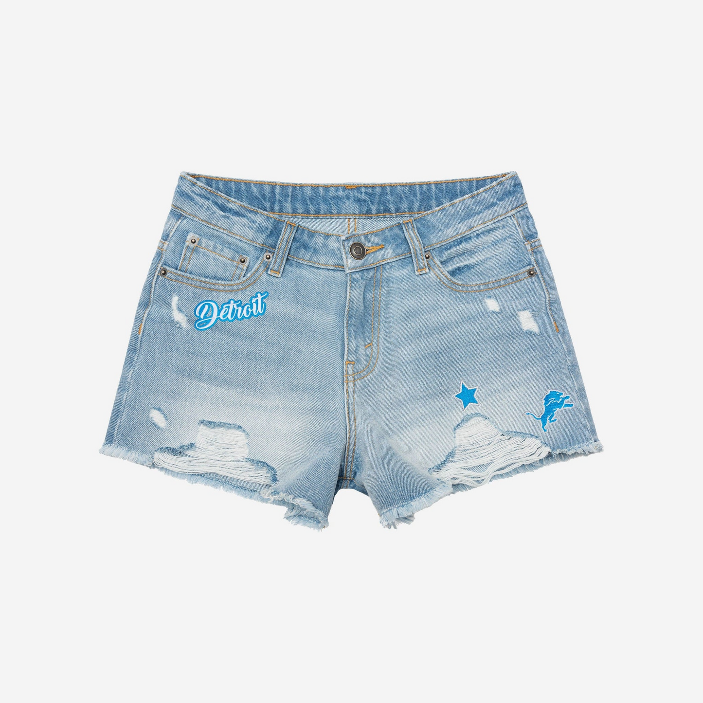 DL Womens Team Logo Denim Shorts DDTTTV