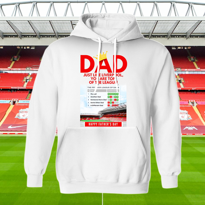 Dad Just Like Liverpool, You Are Top Of The League Shirt DDTCTND