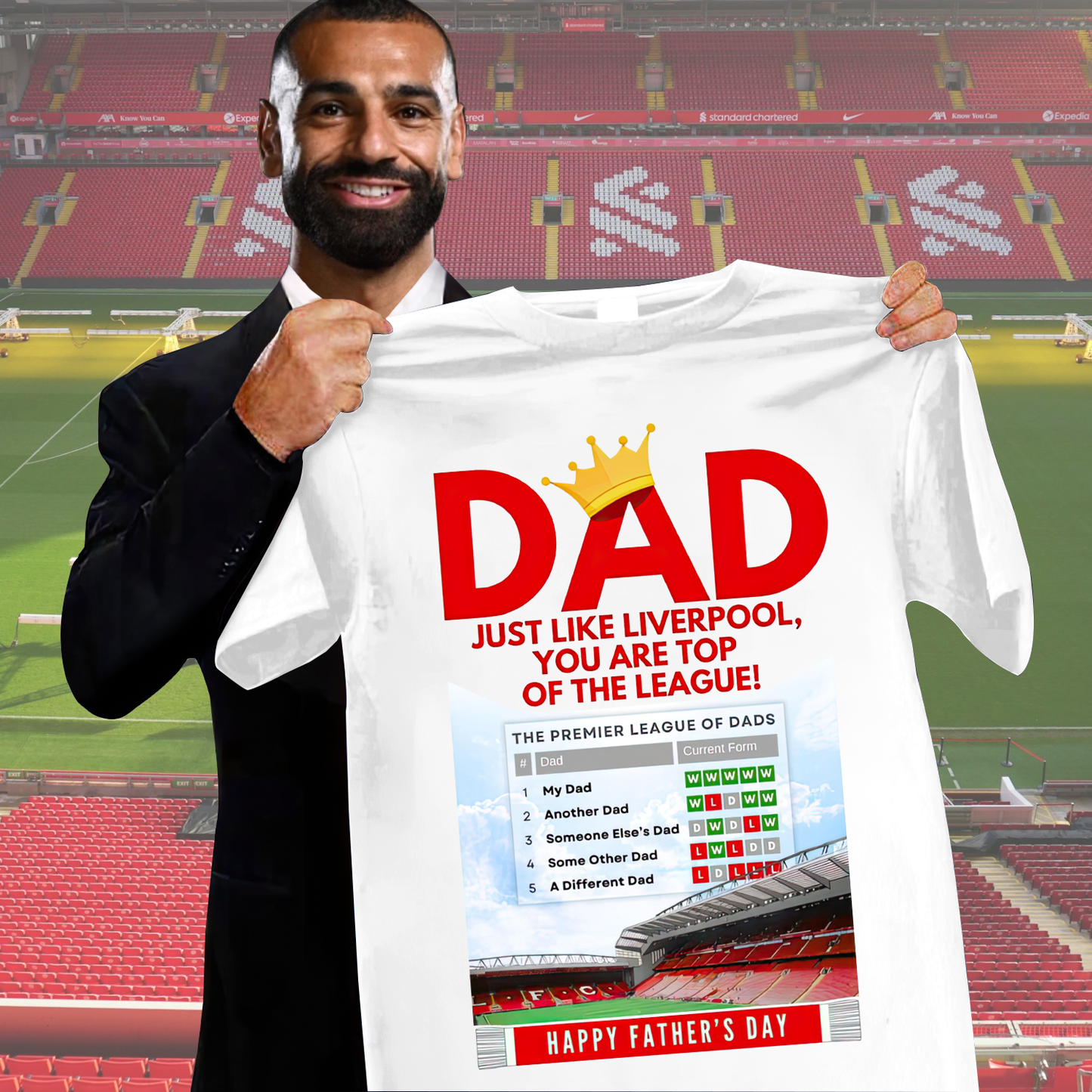 Dad Just Like Liverpool, You Are Top Of The League Shirt DDTCTND